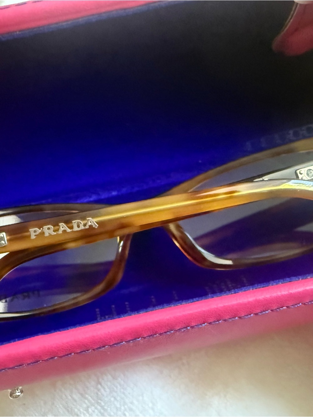 Prada Tortoise Rectangular Eyeglasses - Picture 3 of 5